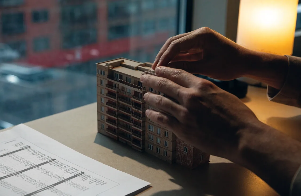Escritorio de trabajo del equipo editorial en Bilbao con luz de tarde